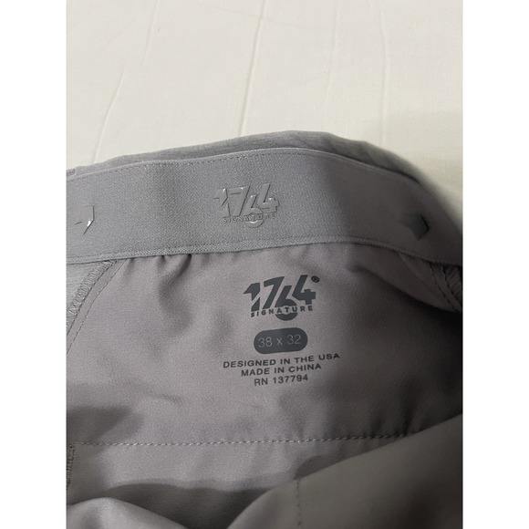 NWT 1764 Signature Mens Sleet Gray‎ Wilkes Performance Golf Pants Size 38X32 - Picture 4 of 9